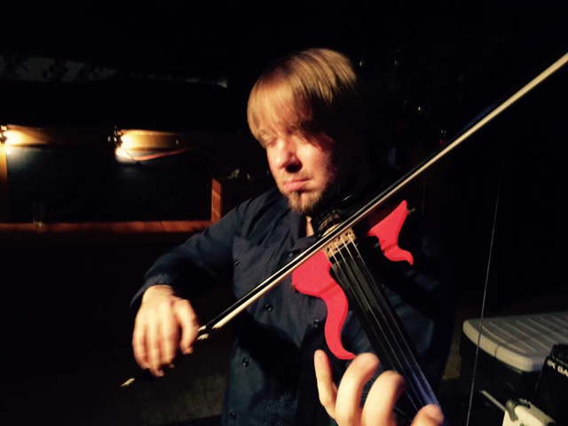Me, with my 5-string electric violin