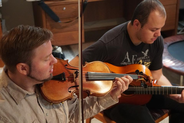 With Ricardito Humberto Sanchez, flamenco guitarist